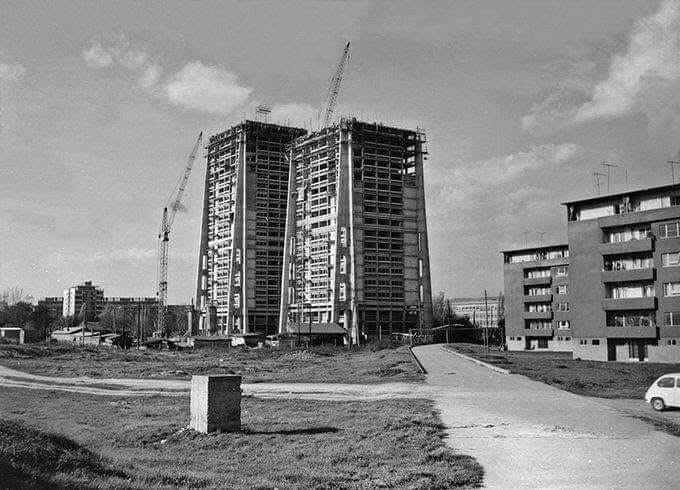 Richterovi neboderi u izgradnji 1966. godine